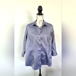 Coldwater Creek no-iron button down oxford shirt in size 16